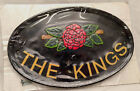 The Kings Rose Design Metal Sign Nameplate 13"x9" Address House Plaque Embossed