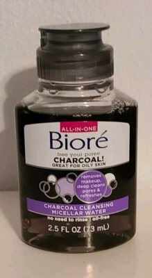 Biore Charcoal Cleansing Micellar Water 2.5 fl oz/ 73 ml - Image 1 of 2