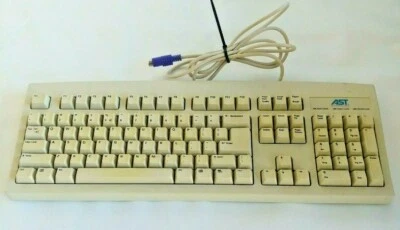 AST 5140M GAMING QWERTY KEYBOARD KEYCAP CLICKY VINTAGE - Image 1 of 3