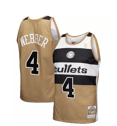 Washington Bullets Chris Webber Mitchell & Ness 1996-97 Hardwood Classics Jersey Cover