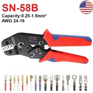 AWG24-16 SN-58B Pin Crimpzange Draht Kabel Crimper Zange Terminal Connector - Bild 1 von 10