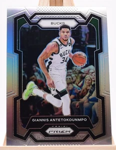 Giannis Antetokounmpo Silver Panini Prizm Basketball 2023/24 Milwaukee Bucks - Picture 1 of 2
