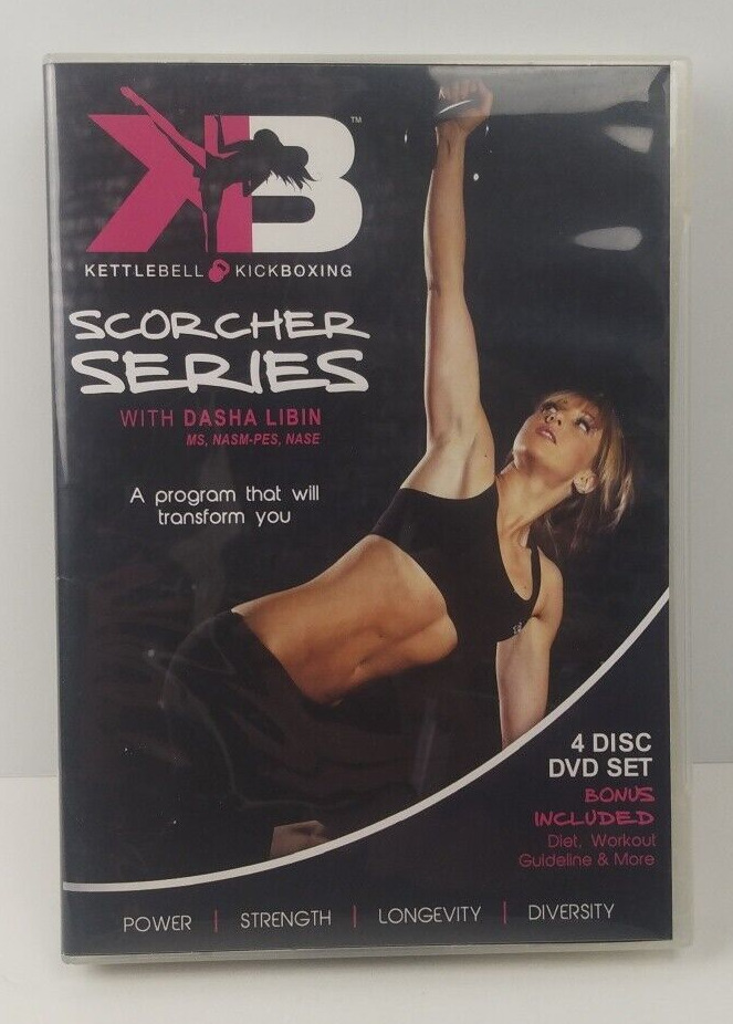 Kettlebell Kickboxing : Scorcher Series with Dasha Libin (DVD, 4-Disc Set, 2012)