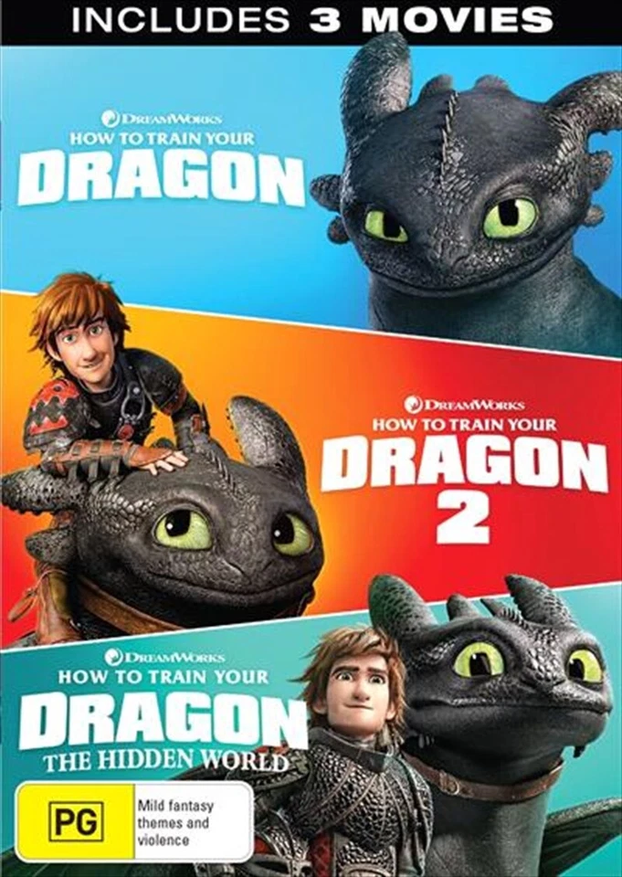 How To Train Your Dragon 1 2 3 DVD : NEW - Image 1 of 1