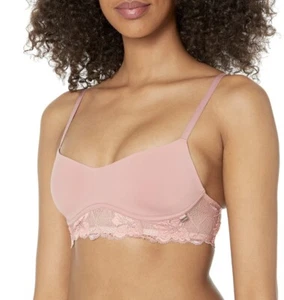 Calvin Klein Perfectly Fit Flex leggermente foderato senza ferretto bralette rosa taglia media - Foto 1 di 5