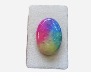 Solarquarz bunt Cabochon 30,8x21 mm Nr. U31793 - Bild 1 von 1