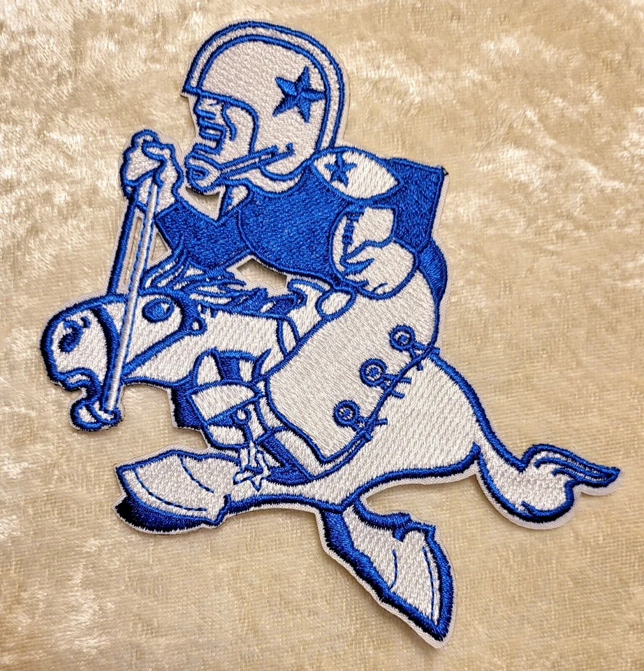 Dallas Cowboys Retro Logo 4.5" Iron On Embroidered Patch~ Free Tracking! - Image 1 of 1
