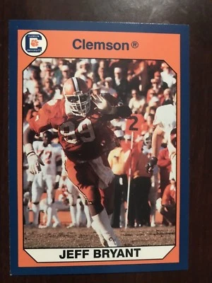 1990 Clemson Tigers Collegiate Collection #57 - Jeff Bryant - Football (1978-81) - Image 1 of 2