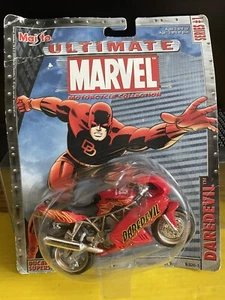 DUCATI SUPER 900 MARVEL DAREDEVIL BIKE 1/18 MAISTO NIP DIST. 2002 ULTIMATE MARVE - Picture 1 of 7