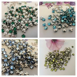 Swarovski Rose Montees 20ss 4.8mm Prong Set Pack 30 CRAFT Colour Options - Picture 1 of 24