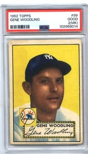 1952 Topps #99 Gene Woodling New York Yankees PSA 2(MK) - Picture 1 of 2