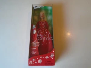 Seasons Sparkle Barbie bambola con anello scintillante Holiday Mattel 2001 #55198 nuova - Foto 1 di 6
