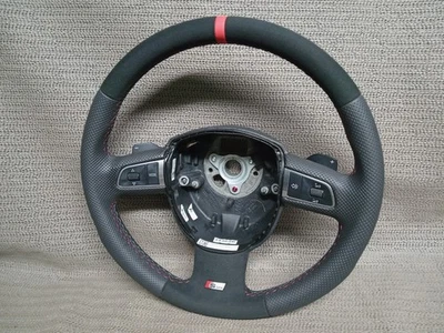 ORIGINAL LENKRAD DSG Sport Audi S-Line Audi  A4 A6 C6 8P0 Multifunk NEU BEZOGEN - Bild 1 von 2