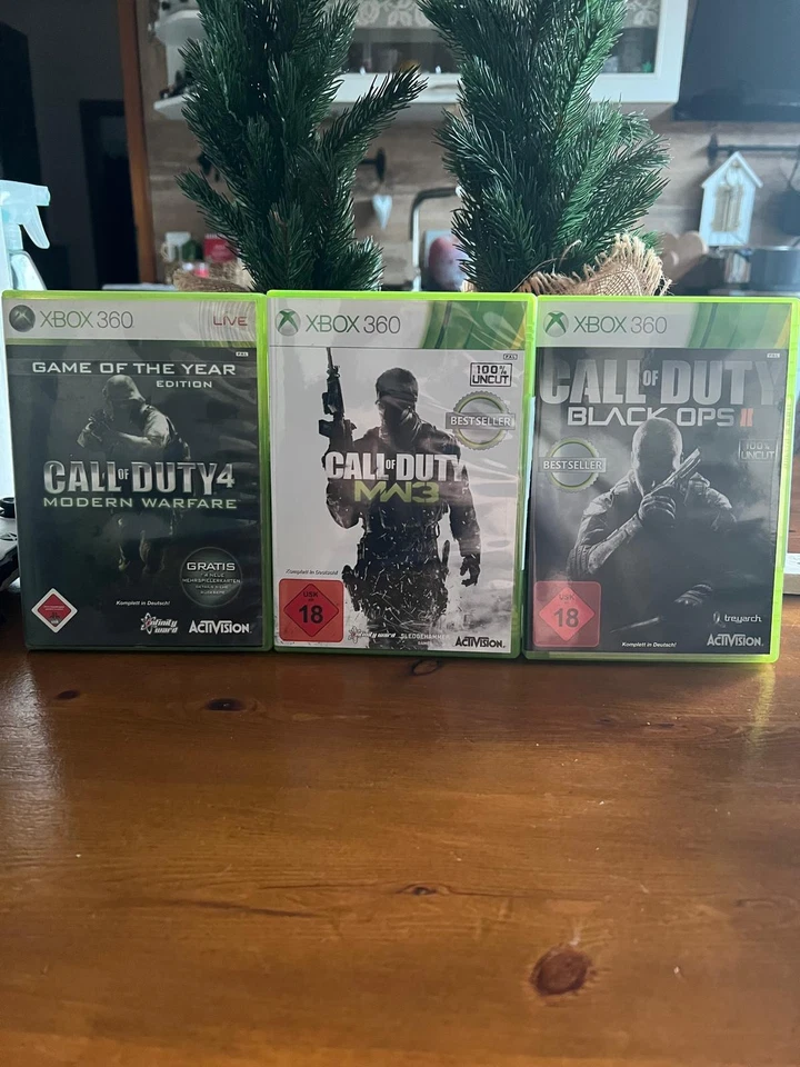 Call Of Duty: Black Ops + MW 3 + Modern Warfare Microsoft Xbox 360 Shooter CoD - Bild 1 von 1