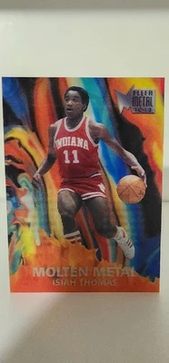 2012 FLEER RETRO MOLTEN METAL #13 ISIAH THOMAS HOF PISTONS INDIANA HOOSIERS  - Image 1 of 2