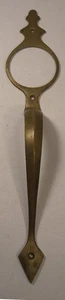 VINTAGE 14" MCM COLONIAL REVIVAL CAST BRASS EXTERIOR DOOR PULL HANDLE LATCHLESS - Picture 1 of 18