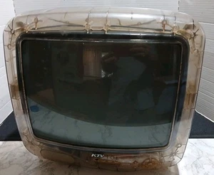 KTV 13CLR-VR 13" See Through Clear Shell Prison TV CRT Gaming Retro(works) - Picture 1 of 4