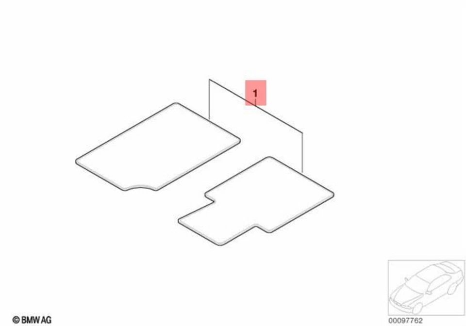 Juego de alfombrillas de terciopelo originales BMW Z4 cupé M Roadster E85 E86 51477056295 Foto 1 de 1