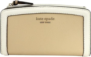 Kate Spade Knot Color Block Leather Zip Slim Wallet K7827 250 Warm Stone Multi - Bild 1 von 9