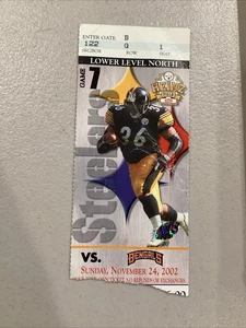 Boleto Brett Keisel 2002 24 de noviembre Pittsburgh Steelers Cincinnati Bengals debut - Imagen 1 de 9