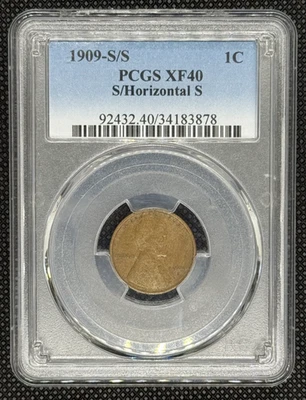 1909 S/S 1 CENT - PCGS - XF 40 - Image 1 of 4