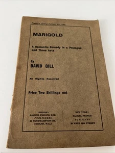Ringelblume Eine romantische Komödie in drei Akten 1924 von David Gill - seltener Fund antik - Bild 1 von 10