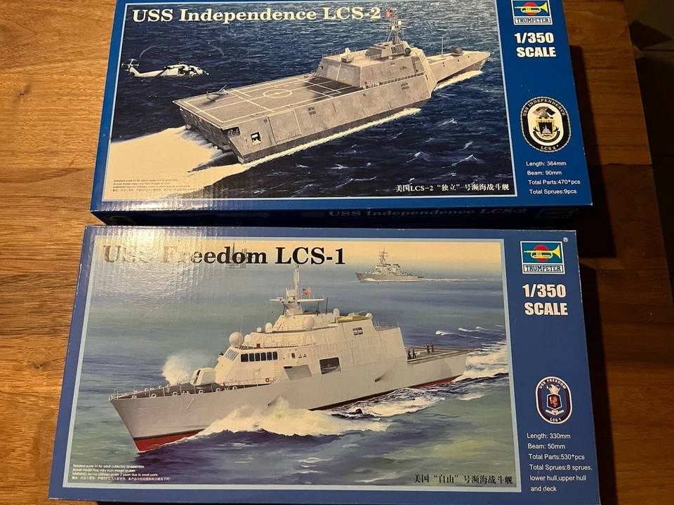 Trumpeter 1:350 USS Freedom LCS1 + USS Independece LCS 2 - 2 Bausätze - Bild 1 von 1