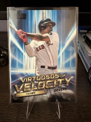 2023 Topps Stadium Club - Virtuosos of Velocity Rafael Devers Black /99 #VV-16 - Image 1 of 2