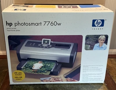HP Photosmart 7760w Digital Photo Inkjet Printer New Old Stock - Image 1 of 4