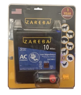 Controlador de cerca eléctrico de baja impedancia Zareba de 10 millas 0,5 julios de salida ganado Foto 1 de 4