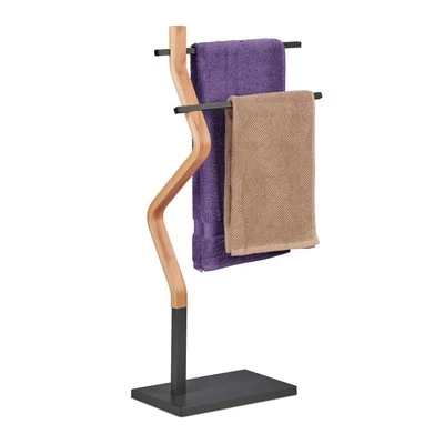 Handtuchständer Handtuchhalter Badehandtuchständer Duschhandtuchhalter 2 Stangen - Bild 1 von 4