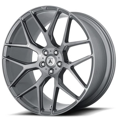 20x9"Asanti Wheels ABL-27 Dynasty Titanium Brushed Rims (S05) — 第 1/4 张图片