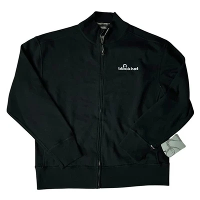 Black Hat Hacker Cybersecurity Convention Infosec Black Sweater Cardigan Large Foto 1 de 3