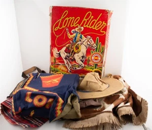 Vintage 1950s Kids Lone Rider Cowboy Ranch Outfit -Leslie-Henry Co - Picture 1 of 12