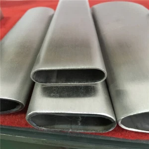 Stainless Steel Oval Tube 70*20mm Wall 1.5mm Flat Unpolished Pipe Custom Length - Imagen 1 de 3