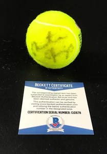MARTINA HINGIS SIGNED AUTHENTIC AUTOGRAPH WIMBLEDON TENNIS BALL BECKETT BAS H - Picture 1 of 2