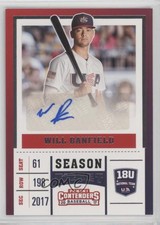 2017 Panini Elite Extra Edition USA Baseball 18U Tickets Will Banfield Auto