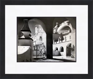 Ansel Adams Arches North Court Mission San Xavier Tuscon AZ individuell gerahmter Druck - Bild 1 von 1