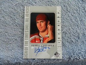 BARRETT JACKMAN ROOKIE AUTOGRAPH in 1998/99 SP AUTHENTIC SIGN OF THE TIMES #BJ