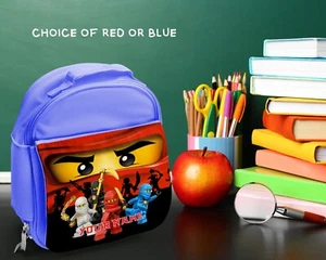 Lego Ninjago Lunch Bag Kids Personalised School Lunch Box Name Printed - Picture 1 of 3