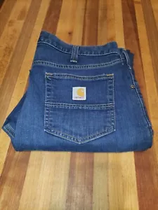 JEANS DE TRABAJO CARHARTT para hombre calce relajado 36X34 nunca usados lavados una vez - Imagen 1 de 10