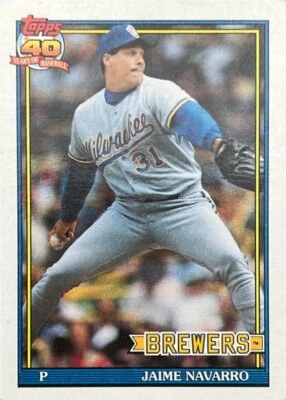 Topps #548 1991 Jaime Navarro  Foto 1 de 2