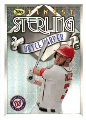 BRYCE HARPER 2014 TOPPS FINEST STERLING REFRACTOR #TS-BH PHILLIES - Image 1 of 2