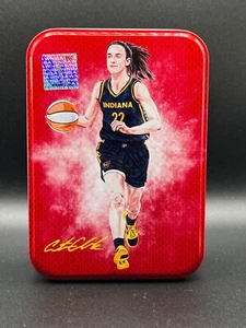 2024 Caitlin Clark WNBA Panini Select EMPTY Collectors Tin RED (no cards) Rookie - Picture 1 of 5
