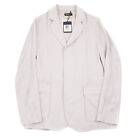 Kiton Slim-Fit Lightweight Silk Blazer-Jacket with Suede Leather Details S NWT