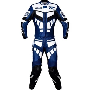Traje de carreras de motocicletas Yamaha cuero de vaca motocicletas traje de montar para hombre - Imagen 1 de 6