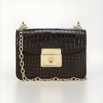 Bolso Bandolera Lauren Ralph Lauren Mini Imitación Cuero Caimán Nuevo con Etiquetas Foto 1 de 4