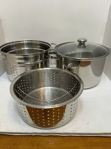 Villaware 8 quart four piece stainless steel multi cooker home and kitchen - Picture 1 of 8