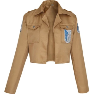 Anime Attack on Titan Legion Scouting Cosplay Costume Coat Short Jacket Unisex - Picture 1 of 6
