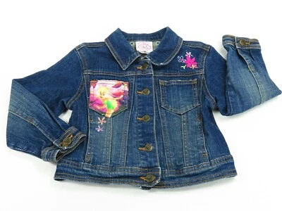Disney Динь-Динь Jean куртка девочек ясельного возраста размер 4 XS синий джинсовой ткани пальто феи - Изображение 1 из 4